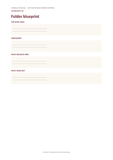 Get Your Files Under Control — Folder Blueprint Worksheet