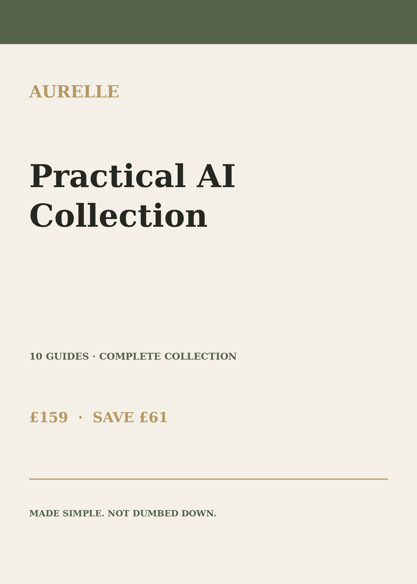 Practical AI Collection — four connected AI guides from Aurelle Digital.