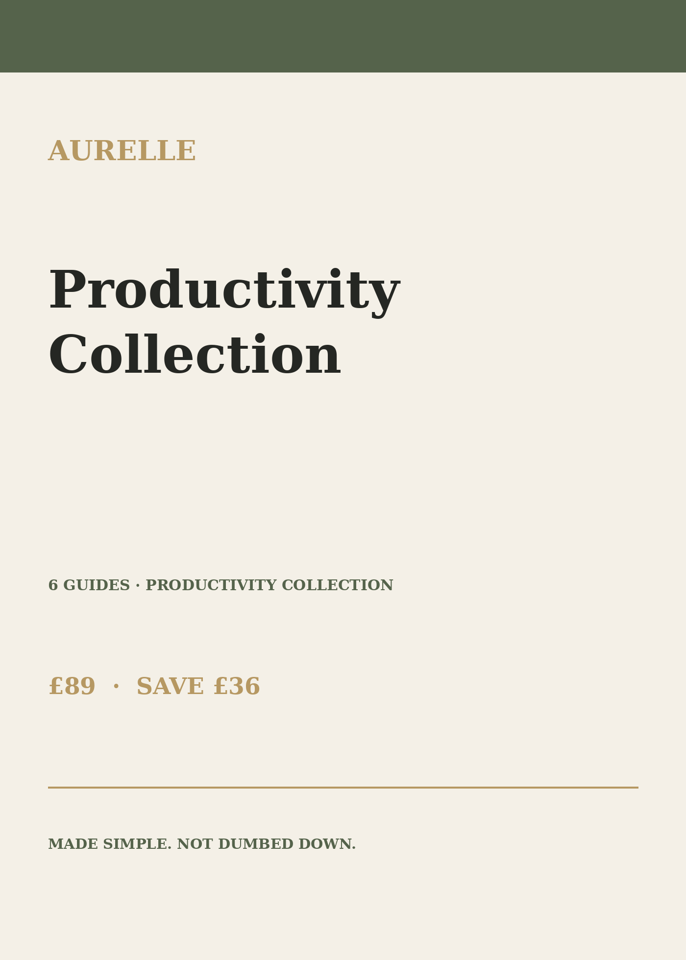 Productivity Collection — two connected productivity guides from Aurelle Digital.