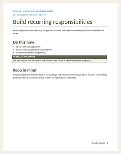 Get a Grip on Google Calendar — Recurring Responsibilities