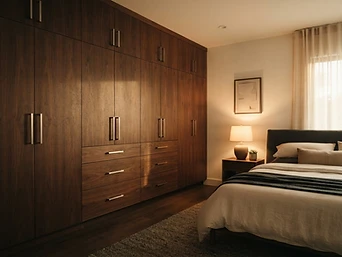 Built-in Walnut Wardrobe — Bespoke Joinery by LN Carpentry LTD, carpenter & joiner Gloucester