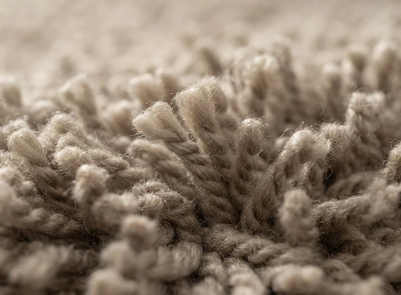 Close-up texture of dense cut pile carpet