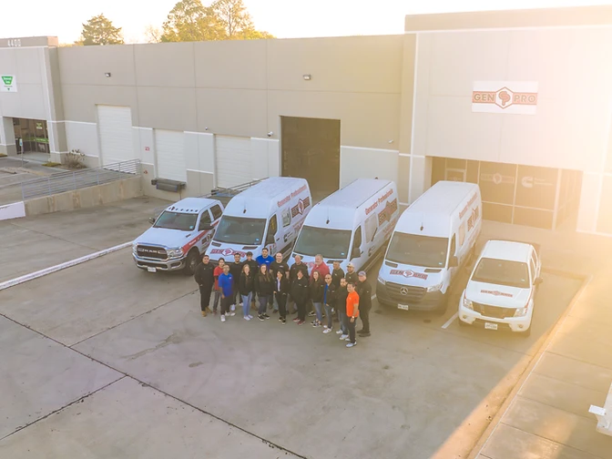 A&A GenPro team and fleet at the Houston facility