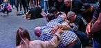 Praying together on the floor