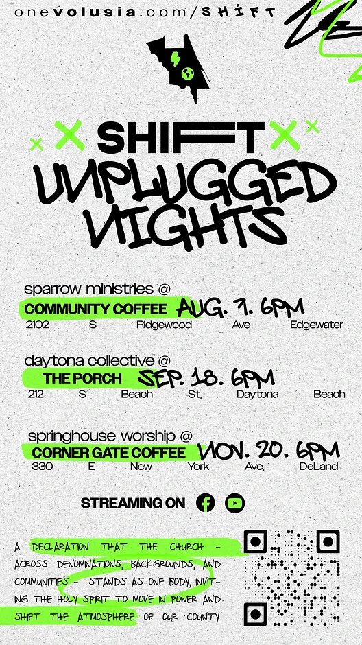 SHIFT Unplugged Nights flyer