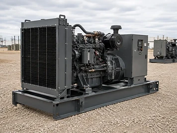 Field-ready industrial engine generator package on a clean skid