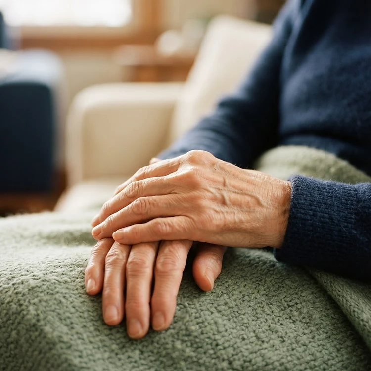 Hands at rest during movement therapy