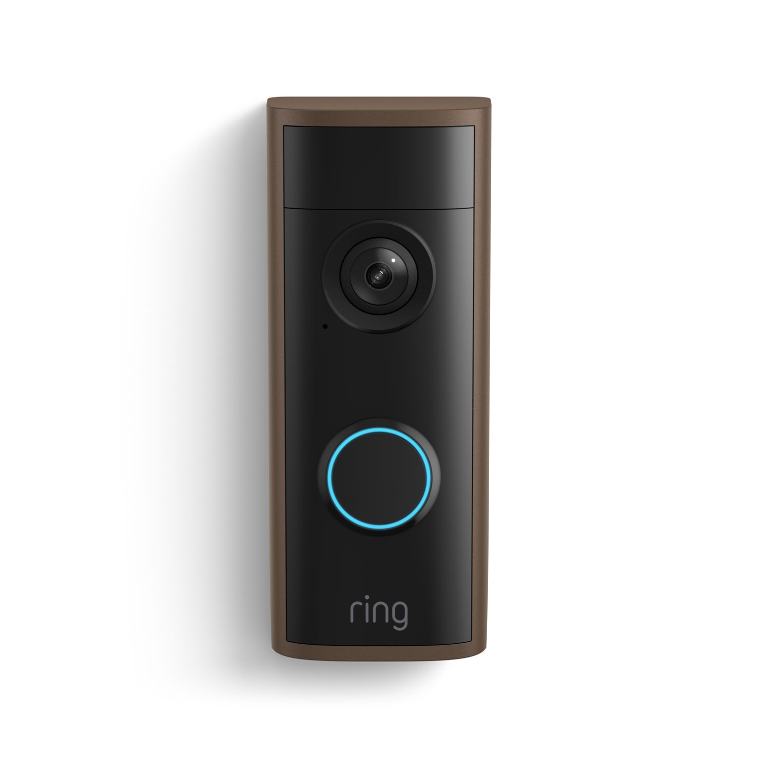 Ring video doorbell mounted beside a front door, ready for a McKinney install
