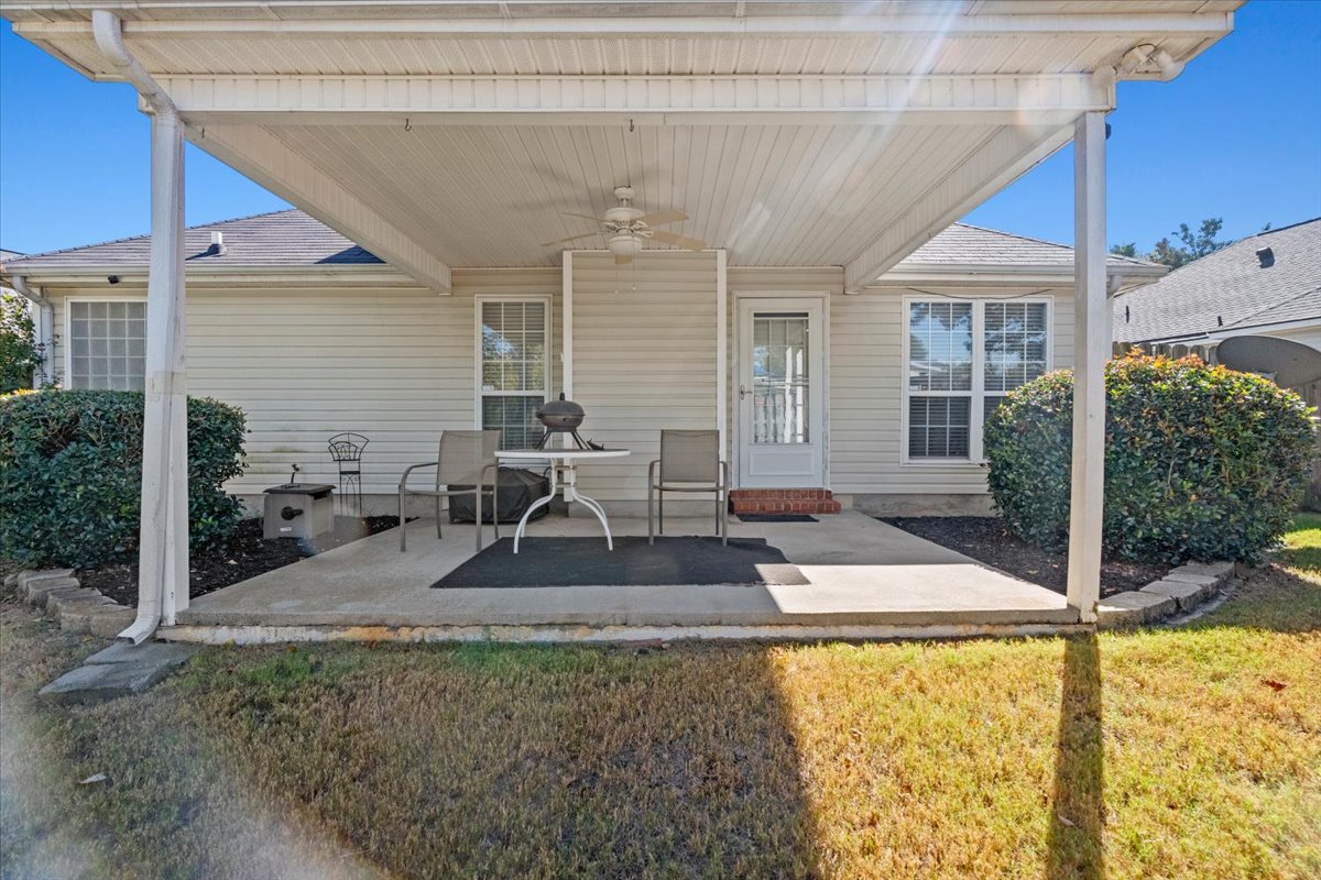 Covered patio
