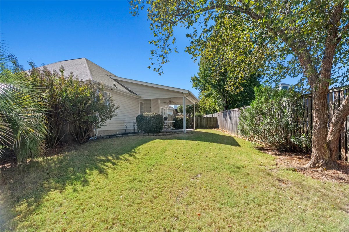 Backyard at 257 Hudson Trace