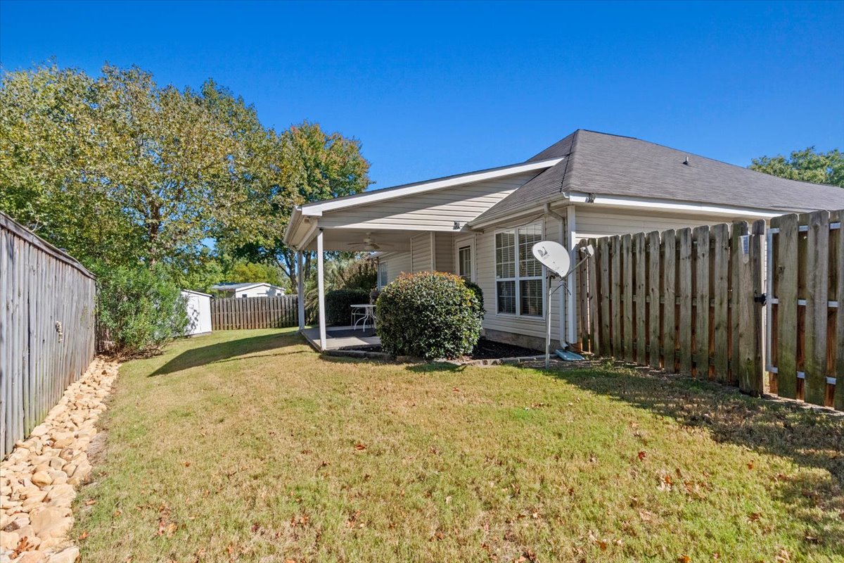 Backyard at 257 Hudson Trace