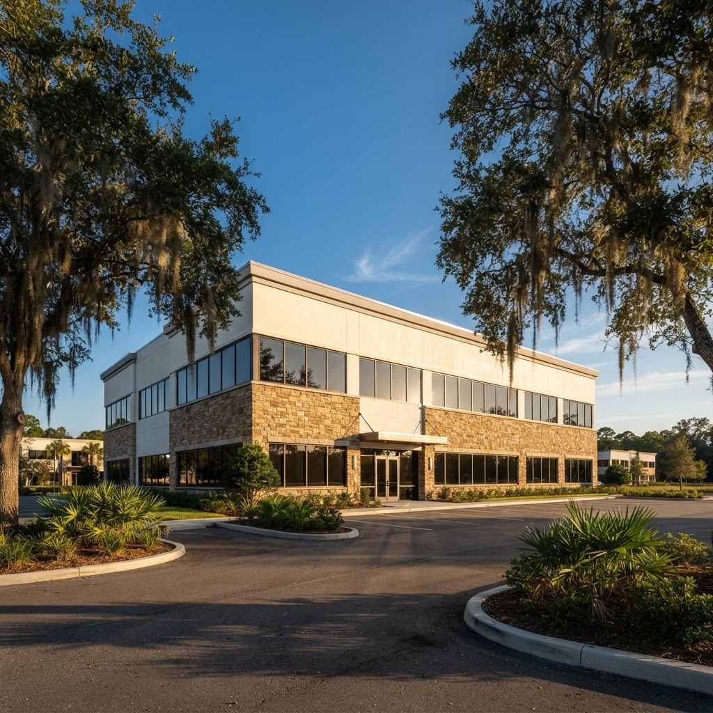 Modern commercial office building