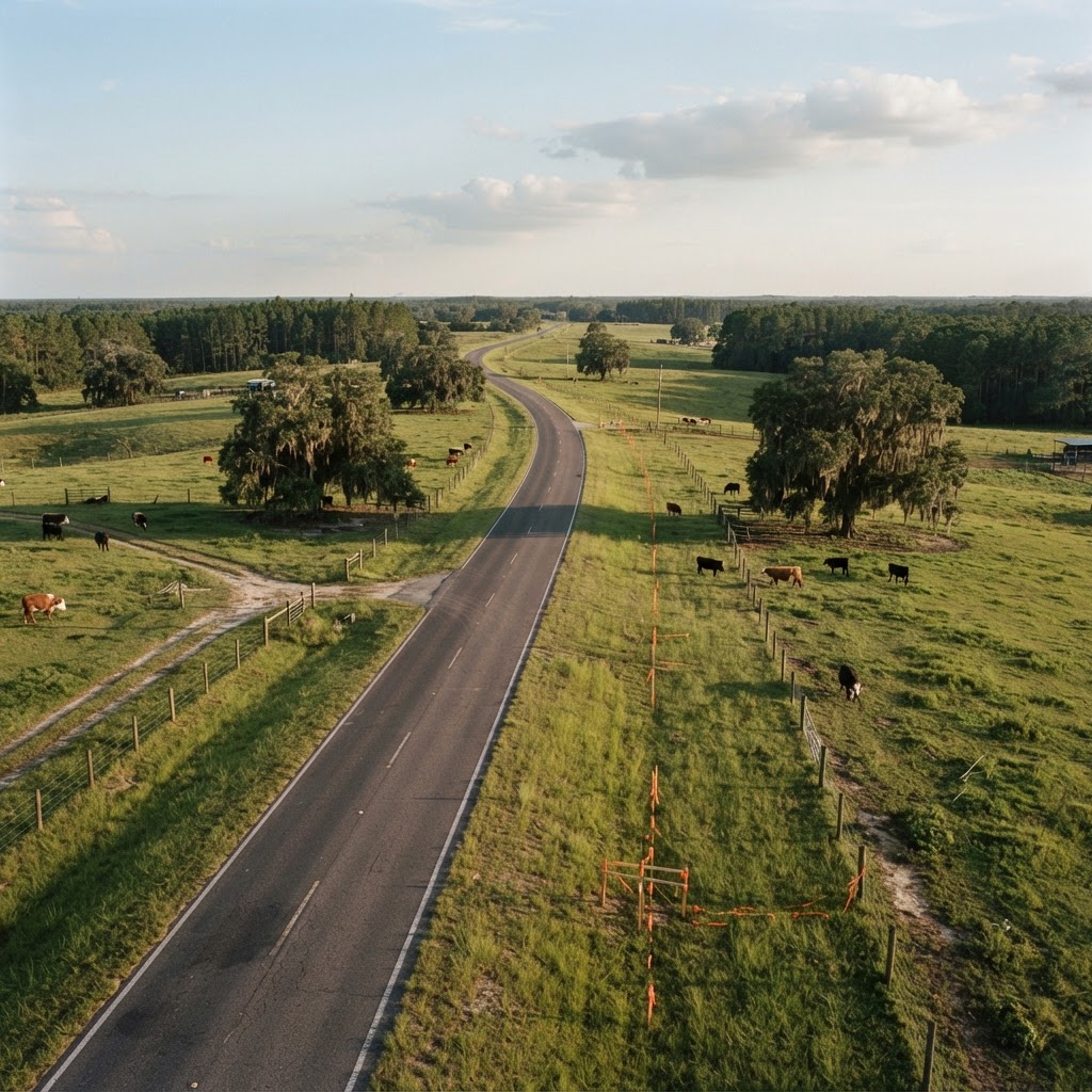 Infrastructure and right-of-way for eminent domain
