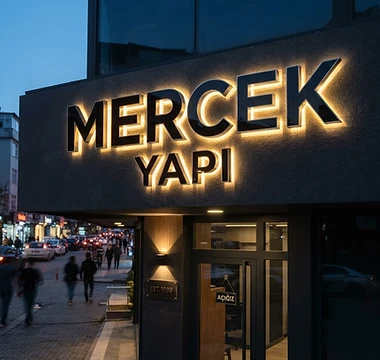 Tuzla ışıklı kutu harf tabela uygulaması