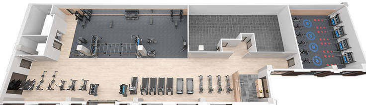 Top-down 3D space planning and equipment layout