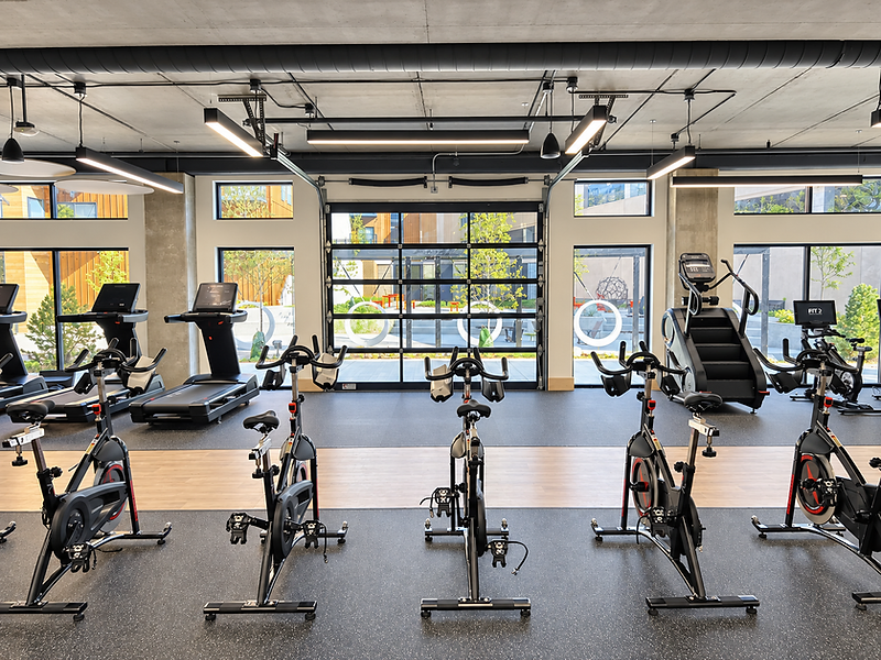 Architectural interior of a premium fitness facility designed by Fitness By Design