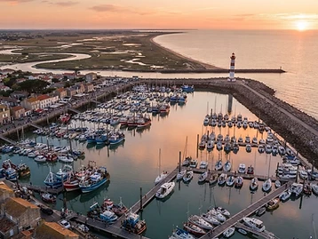 Port de l'Herbaudière au coucher du soleil