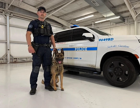 Ben Ellsworth and K9 Garbo