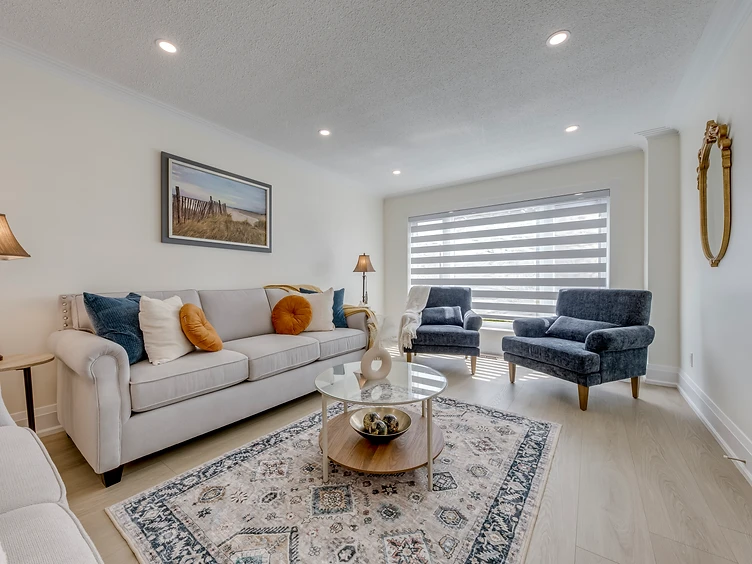 A styled Lounge Life Properties living room