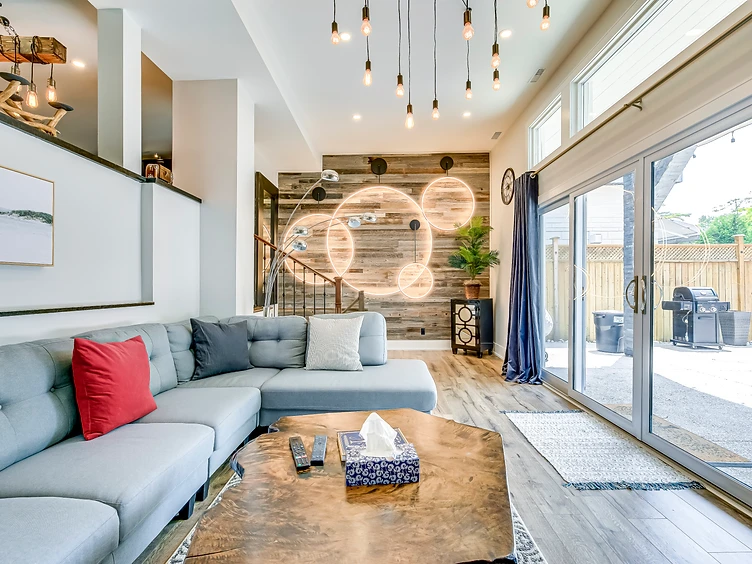 Styled Airbnb property interior