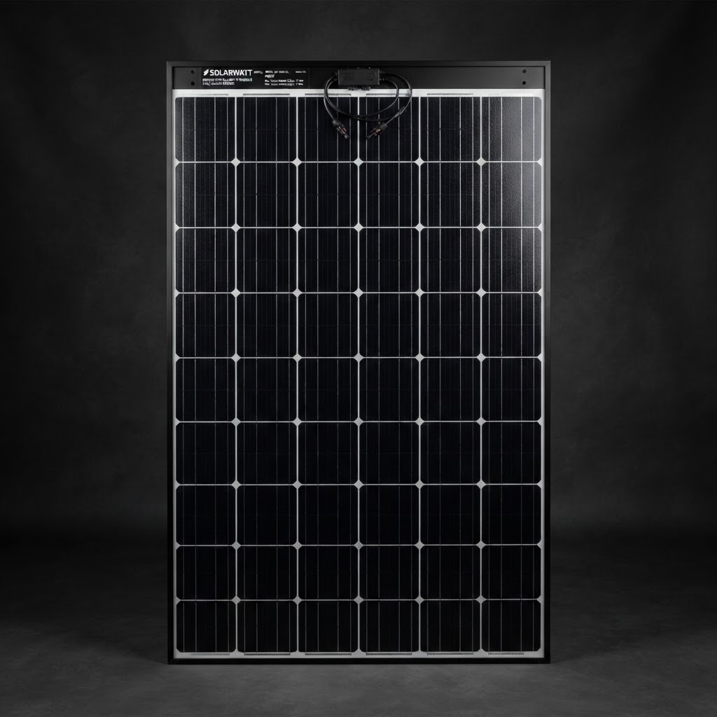 400W Full Black Balcony Panel