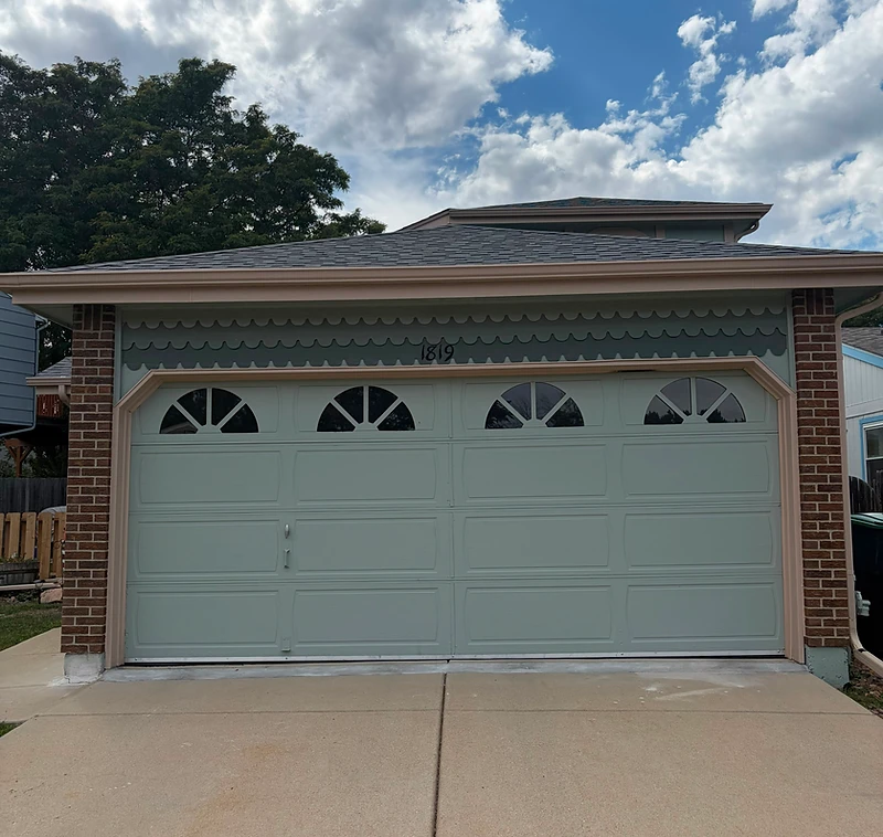Residential garage door installed by M Garage Door Repair in Fort Collins, Colorado