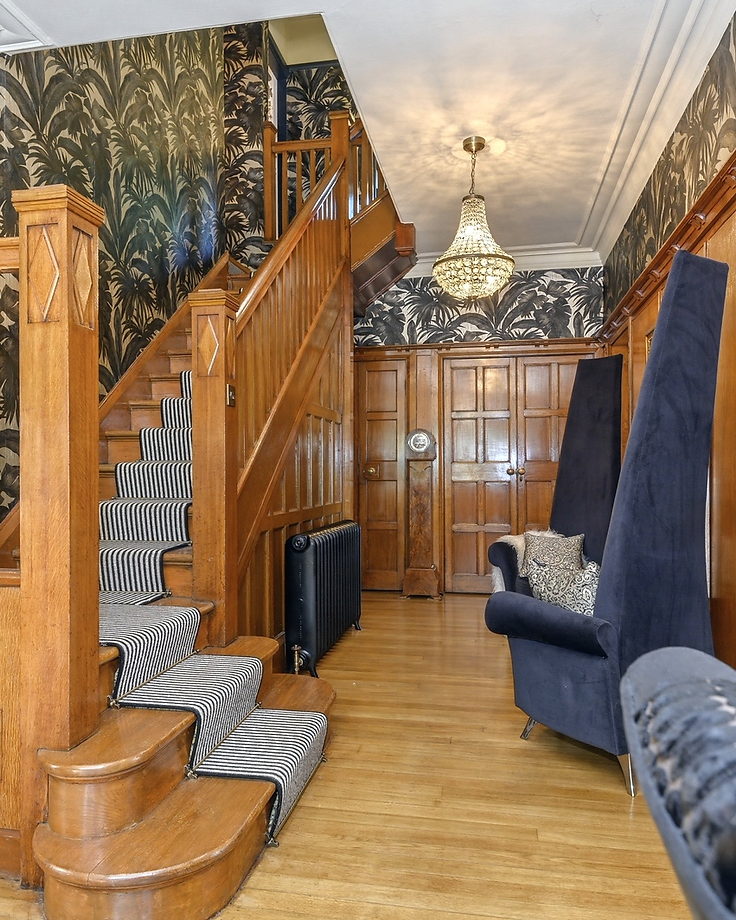 A beautifully presented entrance hall ready for marketing photography