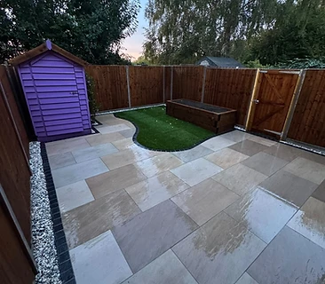 Patio, Turf & Fencing