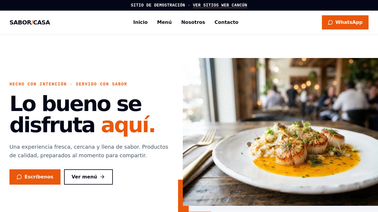 02 – Food / Menu template preview