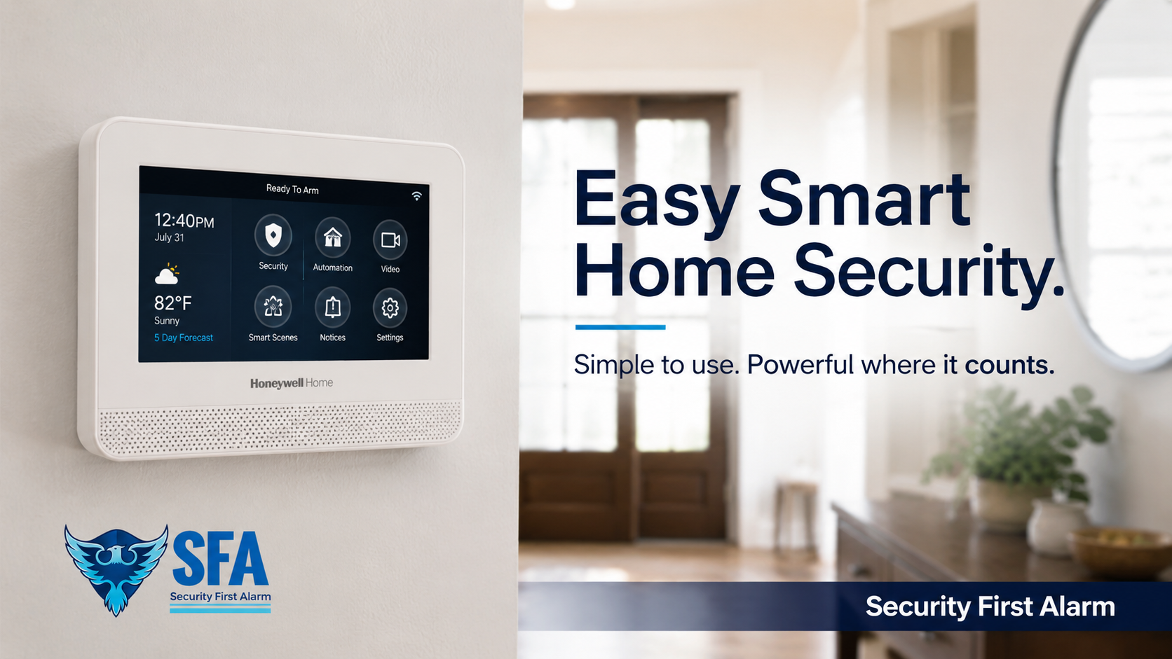 Easy smart residential security system