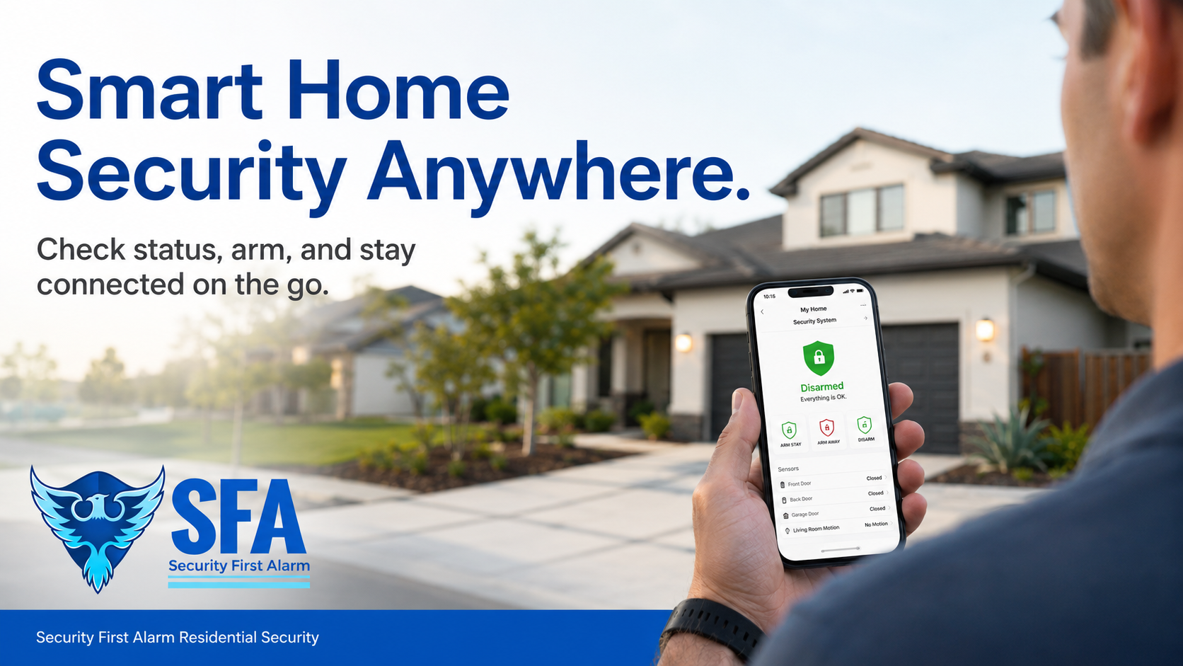 Smart residential security mobile access