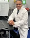 John Abravanel Berdugo at the laboratory bench