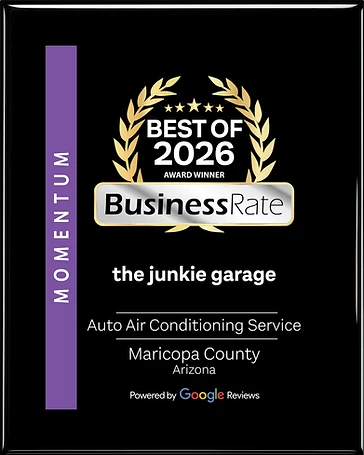 BusinessRate Best of 2026 Award Winner — The Junkie Garage, Auto Air Conditioning Service, Maricopa County, Arizona