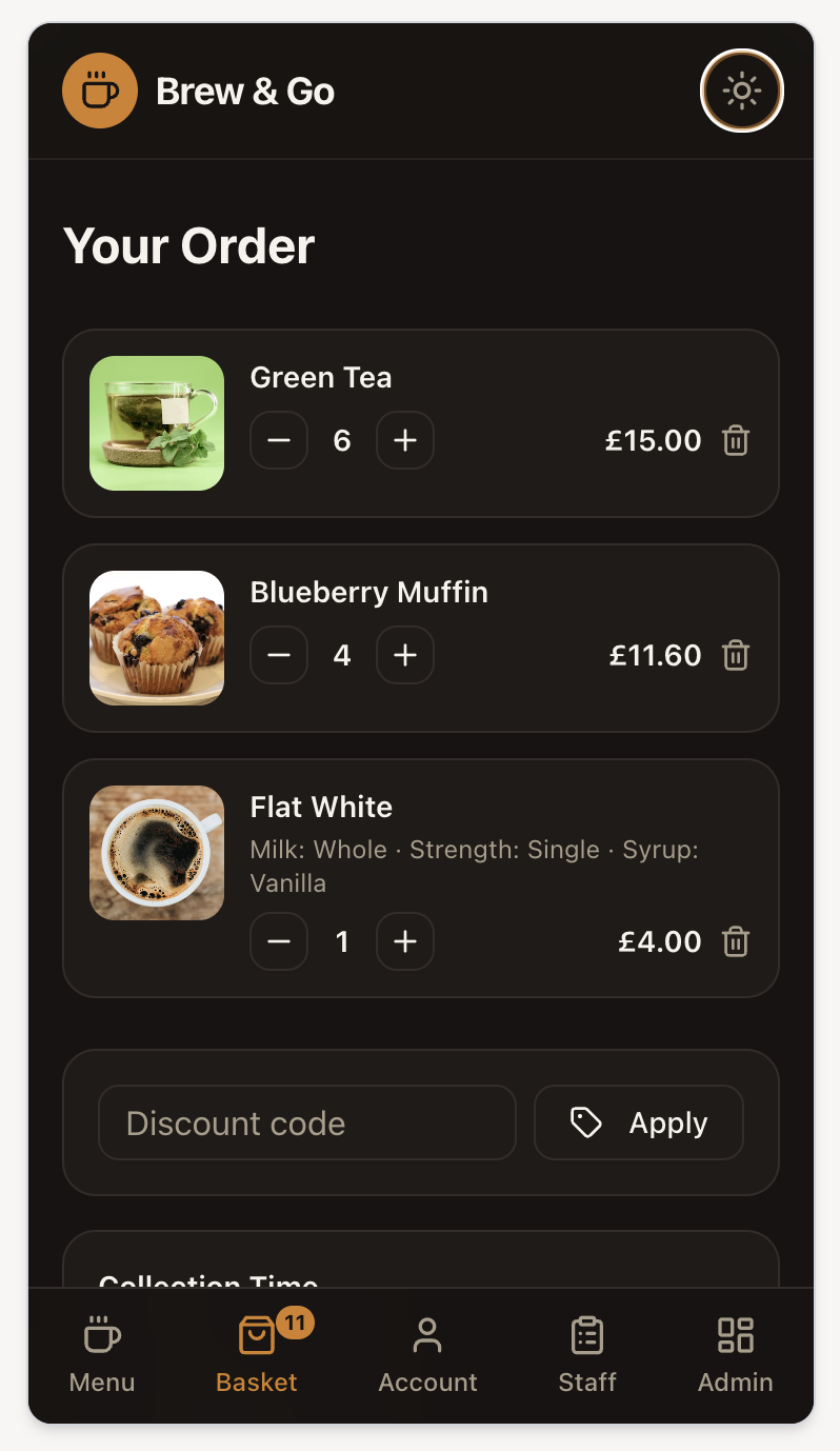 Smart Café Collective - Website and App — image 4