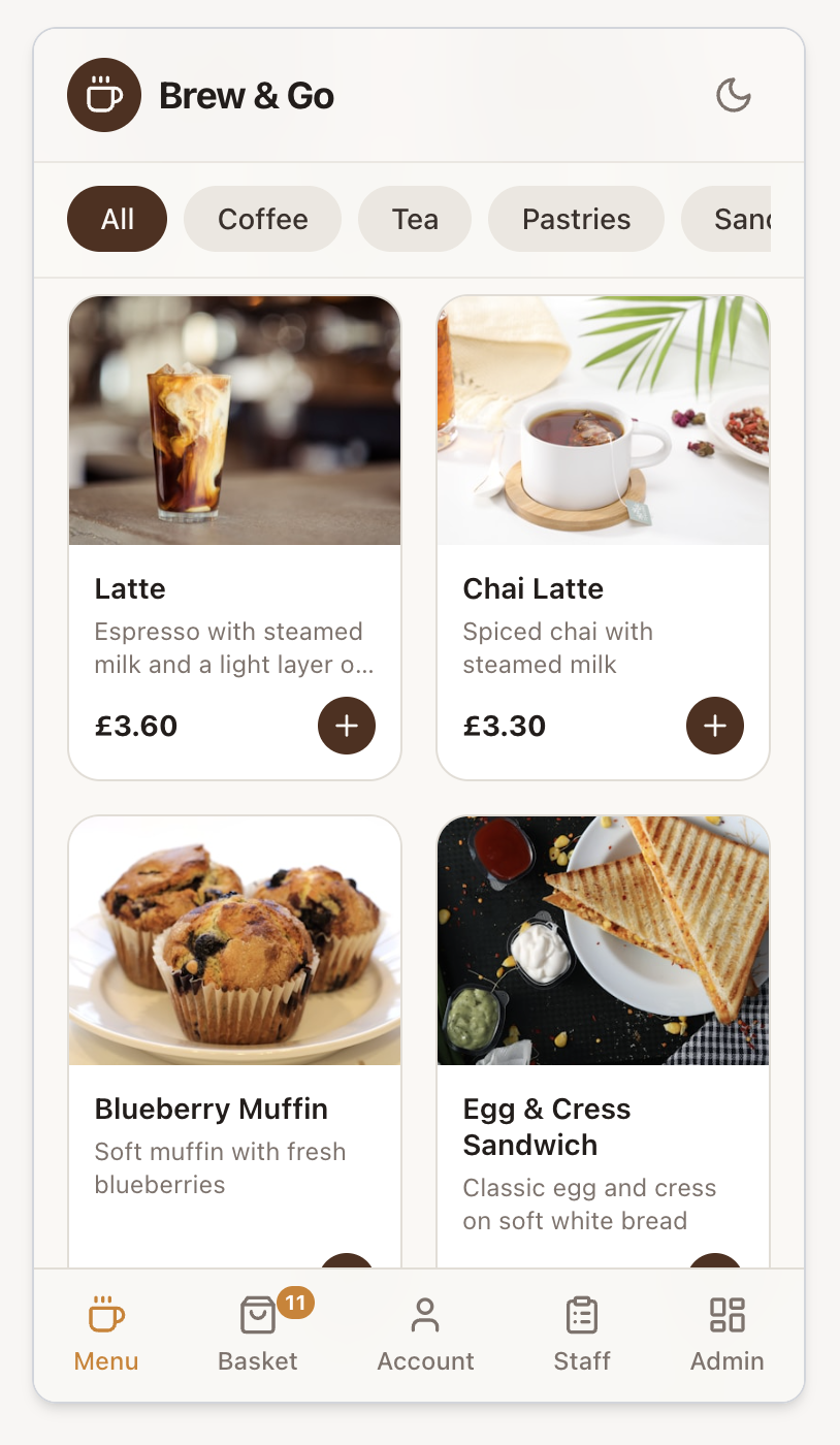 Smart Café Collective - Website and App — image 3