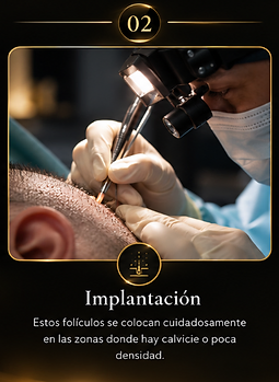 Implantación de folículos en el cuero cabelludo