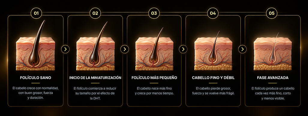Folículo — Fólículo sano