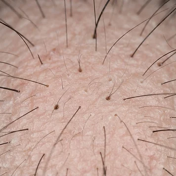 Cabello más fino y corto