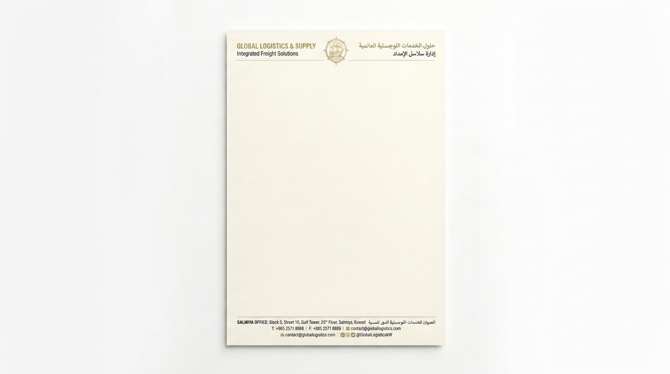 Global Logistics Letterhead