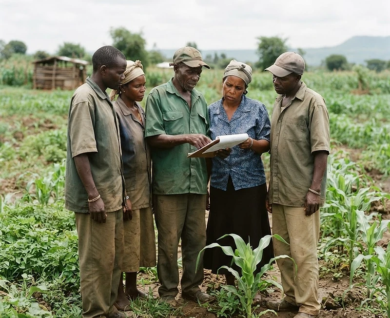 A productive rural agricultural community in Kenya