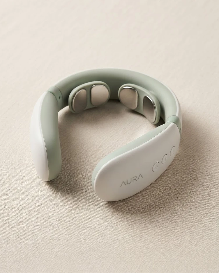 Portable Cervical Massager with Heat and Electrotherapy