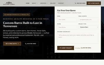 Backyard and Barns — Custom Barn Builder