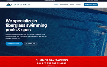 Backyard Smart — Fiberglass Pool & Spa E-Commerce