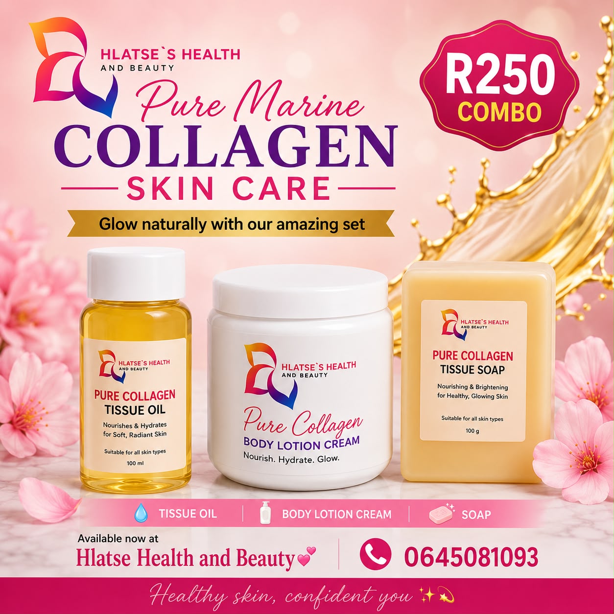 Pure Marine Collagen skin care set
