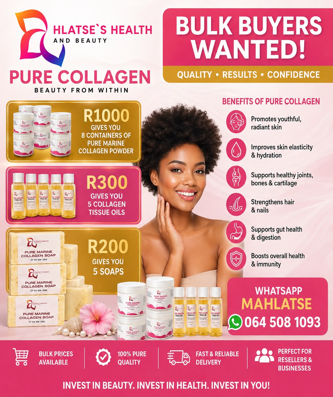 Bulk buyers wanted — wholesale collagen prices