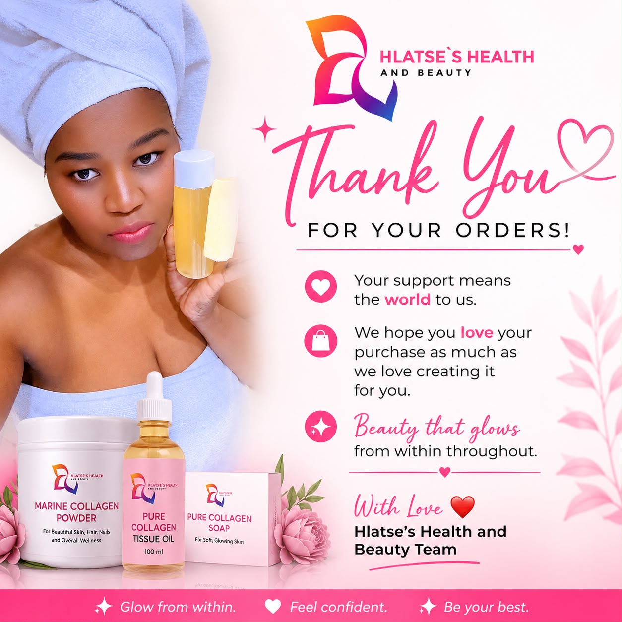 Thank you for your orders