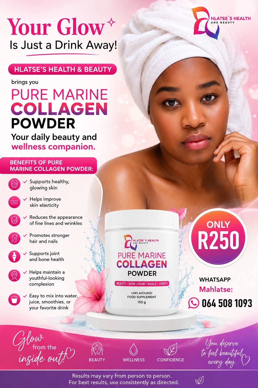 Pure Marine Collagen Powder — only R250