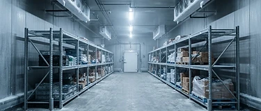 Commercial cold room interior