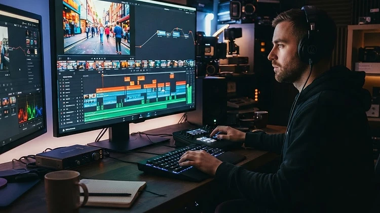 Montage vidéo pro — Shorts, Reels et TikTok
