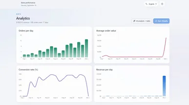 Grow Shopify stores template preview